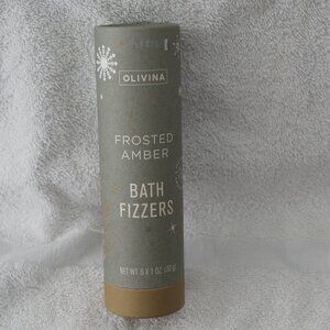 OLIVINA FROSTED AMBER BATH FIZZERS-6x1oz TABLETS-BRAND NEW